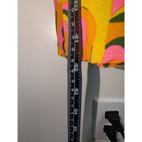 Dawn O'Porter x Joanie Sunrise Floral Geometric Maxi Dress Sz US 12 Artsy - Picture 8 of 10